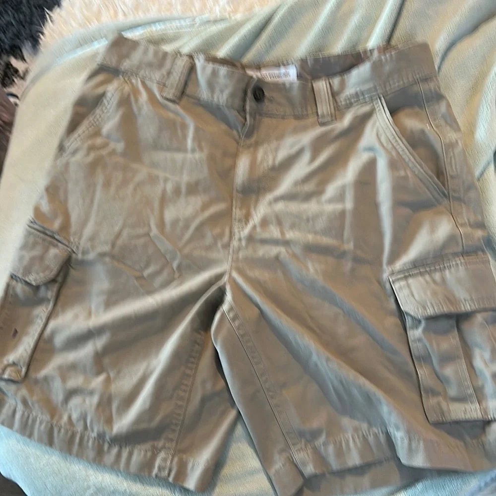 Amazon Essentials Tan Cargo Shorts Relaxed Fit Lightweight - Picture 4 of 10